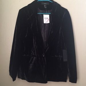 Black Velvet Blazer with tags